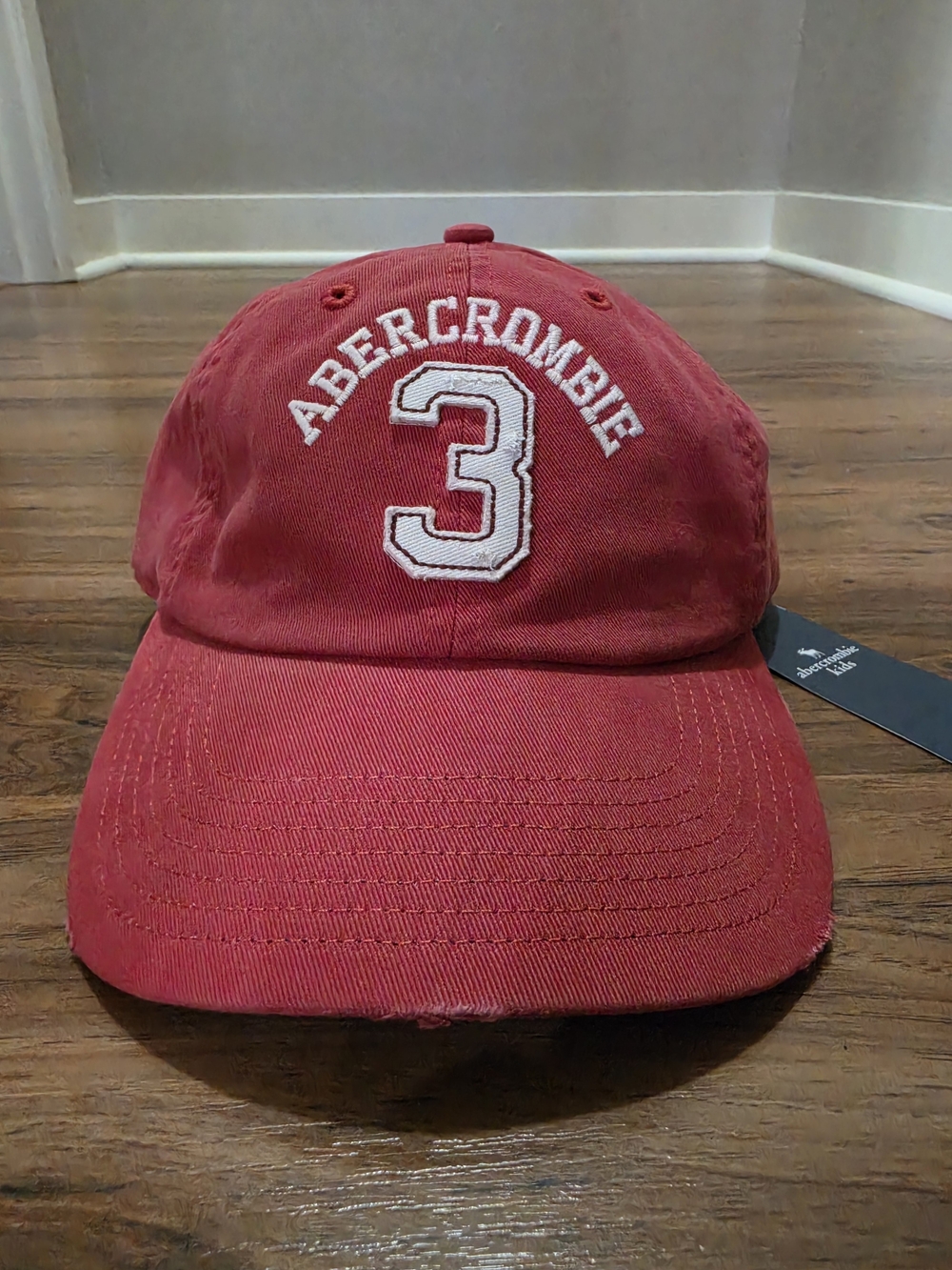 Abercrombie & Fitch Red Kids Baseball Cap Hat A&F